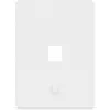 Ubiquiti Universal Keystone Wall Plate – Clean Customizable Finish, 1 Port (White)