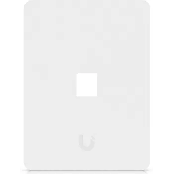 Ubiquiti Universal Keystone Wall Plate – Clean Customizable Finish, 1 Port (White)