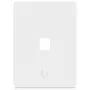 Ubiquiti Universal Keystone Wall Plate – Clean Customizable Finish, 1 Port (White)