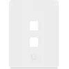 Ubiquiti Universal Keystone Wall Plate Clean, Customizable Finish, 2-Port Vertical (UACC-WP-KEYSTONE-V-2P)