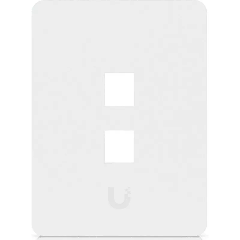 Ubiquiti Universal Keystone Wall Plate Clean, Customizable Finish, 2-Port Vertical (UACC-WP-KEYSTONE-V-2P)