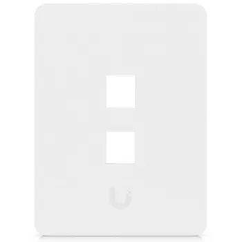 Ubiquiti Universal Keystone Wall Plate Clean, Customizable Finish, 2-Port Vertical (UACC-WP-KEYSTONE-V-2P)