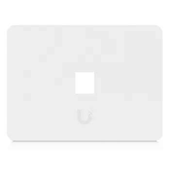 Ubiquiti Universal Keystone Wall Plate – Single Gang, 1-Port, White (UACC-WP-KEYSTONE-H-1P)