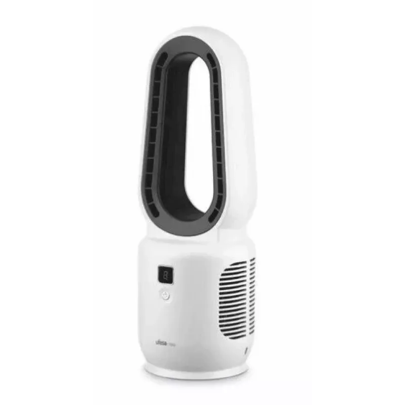 UFESA NARA Bladeless Table Fan 10W Rechargeable 2000mAh 3 Speeds 60° Oscillation 39cm White