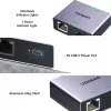 UGREEN 1-to-2 Gigabit Ethernet Splitter, 1000Mbps LAN Network Adapter, RJ45 Male to 2 Female, Passive, Black