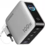 UGREEN 100W GaN Tech Nexode Pro 5-in-1 Wall Charger with Smart Display & Touch Control, 4x USB-C & 1x USB-A, Grey 65620