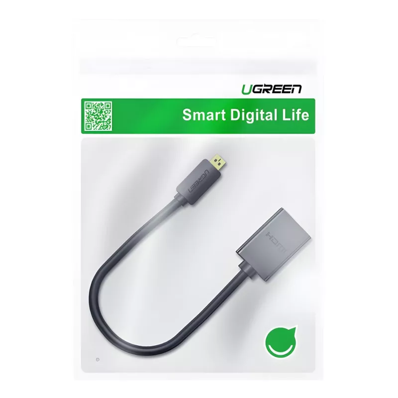 UGREEN 20134 Micro HDMI Male to HDMI Female Adapter - Black