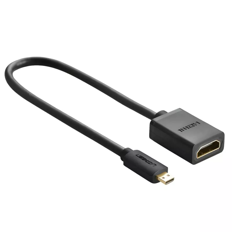 UGREEN 20134 Micro HDMI Male to HDMI Female Adapter - Black