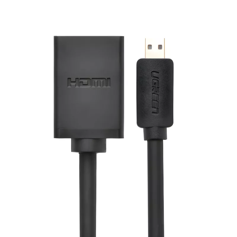 UGREEN 20134 Micro HDMI Male to HDMI Female Adapter - Black