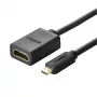 UGREEN 20134 Micro HDMI Male to HDMI Female Adapter - Black