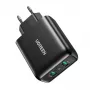 UGREEN 2xUSB-A 36W QC3.0 Wall Charger Black CD161