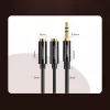 UGREEN 3.5mm Headphone Splitter Cable AUX Y-Splitter 25cm Black (20816)