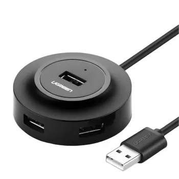 UGREEN 4-in-1 USB 2.0 Hub (20777) - Black