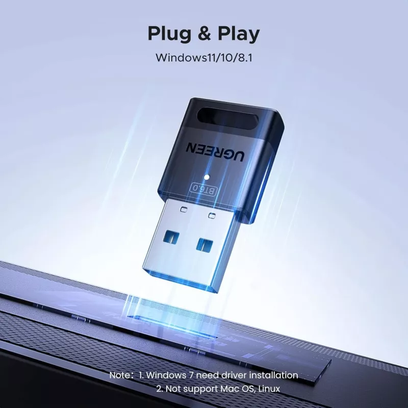 UGREEN Bluetooth 6.0 USB Adapter - Black