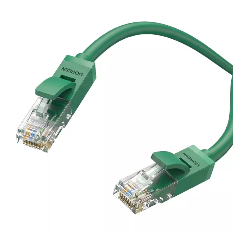 UGREEN Cat6 Ethernet Patch Cable 1m Green – 1Gbps, 250MHz, RJ45