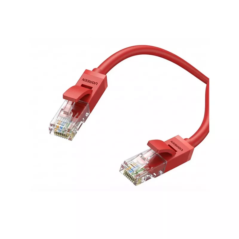 UGREEN Cat6 UTP Ethernet Cable 2M Red – 10Gbps High-Speed RJ45 Network Patch Cable