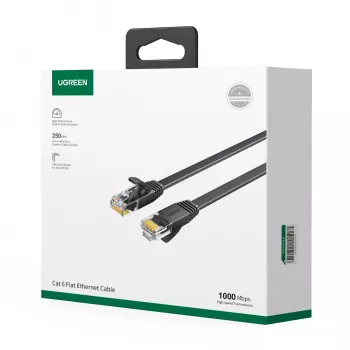 UGREEN Cat6 UTP Ethernet Patch Cable RJ45, 15 m, Black