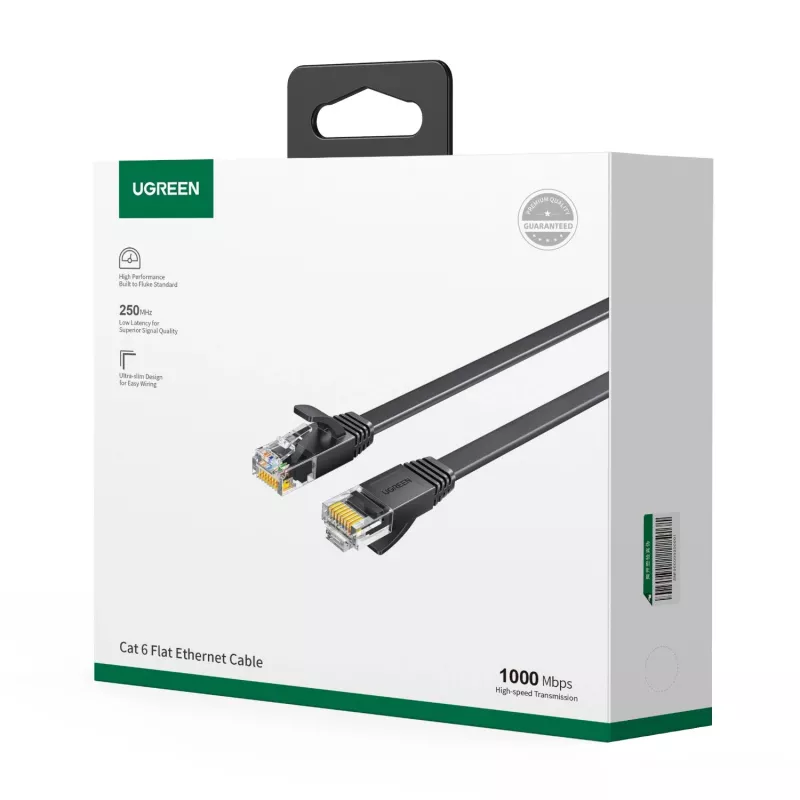 UGREEN Cat6 UTP Ethernet Patch Cable RJ45, 15 m, Black
