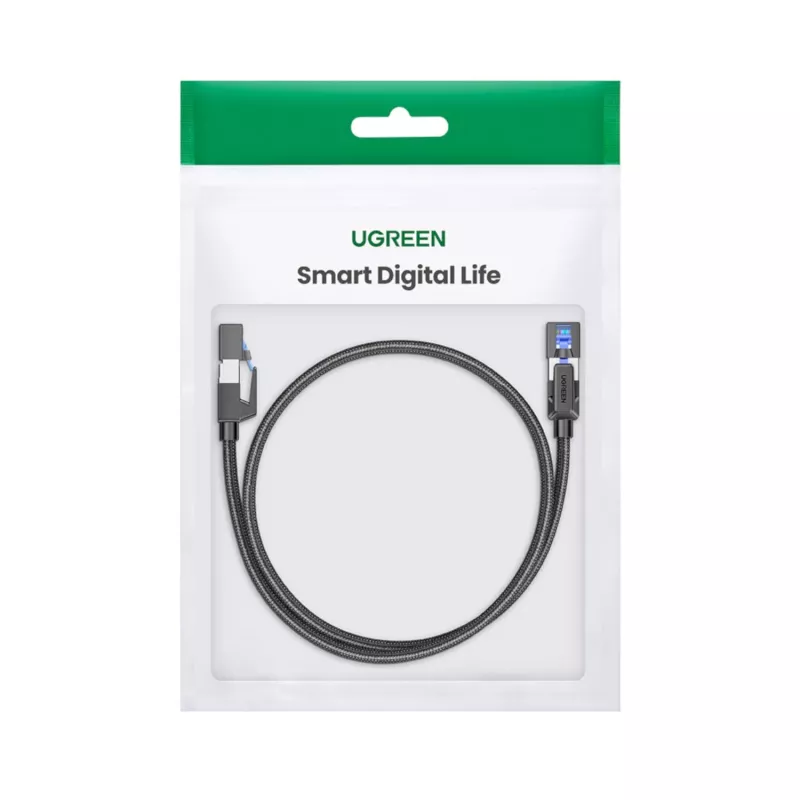 UGREEN Cat8 Nylon Braided Ethernet Cable - 40Gbps with Modular Plugs - 1m