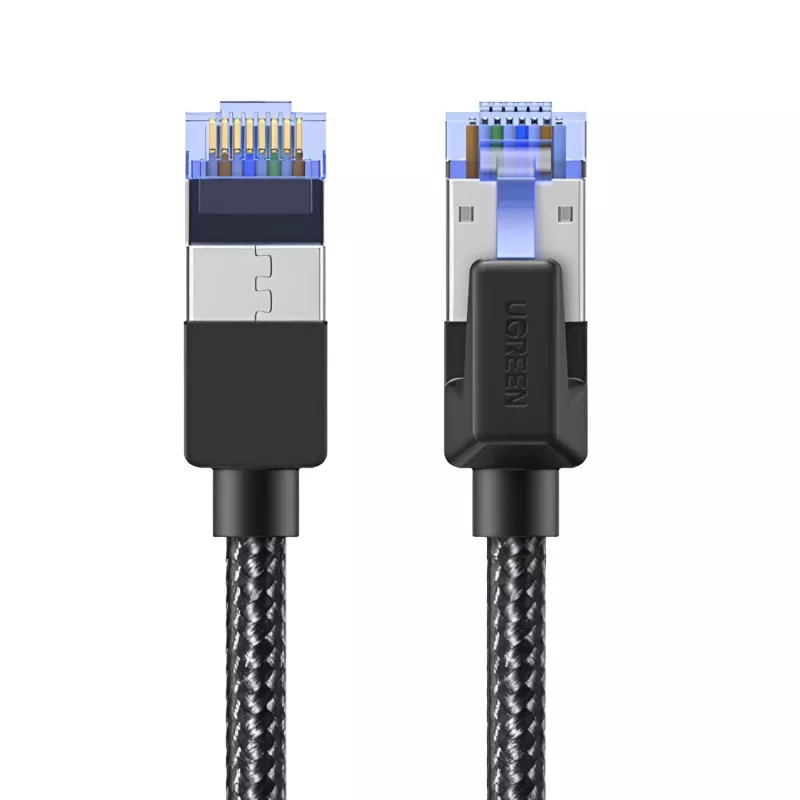 UGREEN Cat8 Nylon Braided Ethernet Cable - 40Gbps with Modular Plugs - 1m
