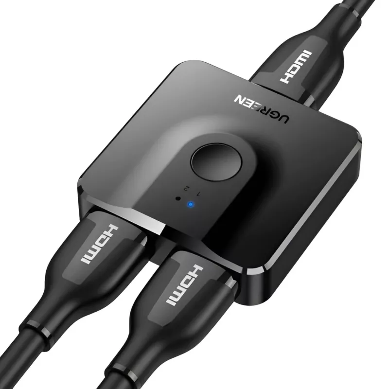UGREEN CM217-50966 2-in-1 Bi-Directional 4K HDMI Switcher - Black