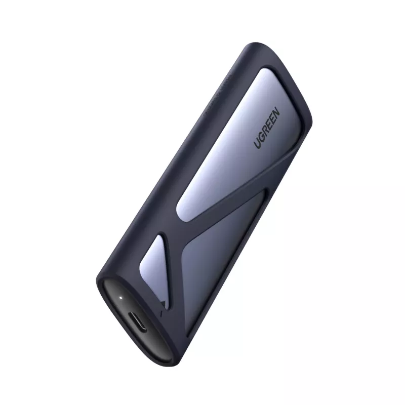 UGREEN CM400-90264 M.2 NVMe/SATA SSD Enclosure 10Gbps USB-C 3.2 Gen 2 Tool-Free Aluminum Silver