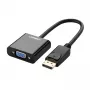 UGREEN DisplayPort Male to VGA Female Active Converter, Full HD 1080p, Gold-Plated, Black, 15cm