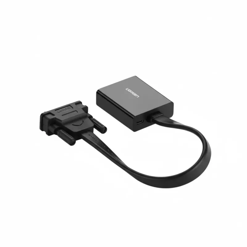 UGREEN DVI-D 24+1 to VGA Active Video Adapter (Male to Female) – Black