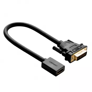 UGREEN DVI to HDMI Cable Adapter 15cm Male to Female 1080p Full HD Black