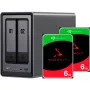 UGREEN DXP2800+ 2x Seagate IronWolf HDD Bundle - 2-Bay NAS with Intel Celeron N5105, 8GB DDR4, 2x 2.5GbE, 2x 4TB HDDs Included