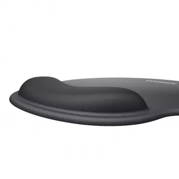 UGREEN Ergonomic Mouse Pad LP668 - Gel Wrist Rest, Smooth Fabric Surface, Non-Slip Rubber Base, Black