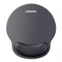 UGREEN Ergonomic Mouse Pad LP668 - Gel Wrist Rest, Smooth Fabric Surface, Non-Slip Rubber Base, Black