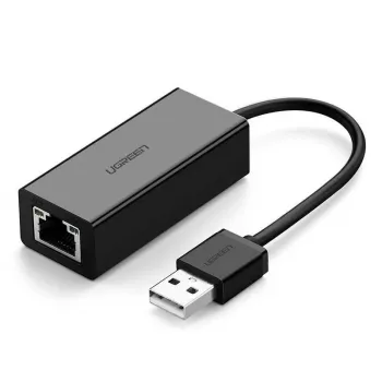 Ugreen External Network Card RJ45 - USB 2.0 100 Mbps Ethernet Black (CR110 20254)