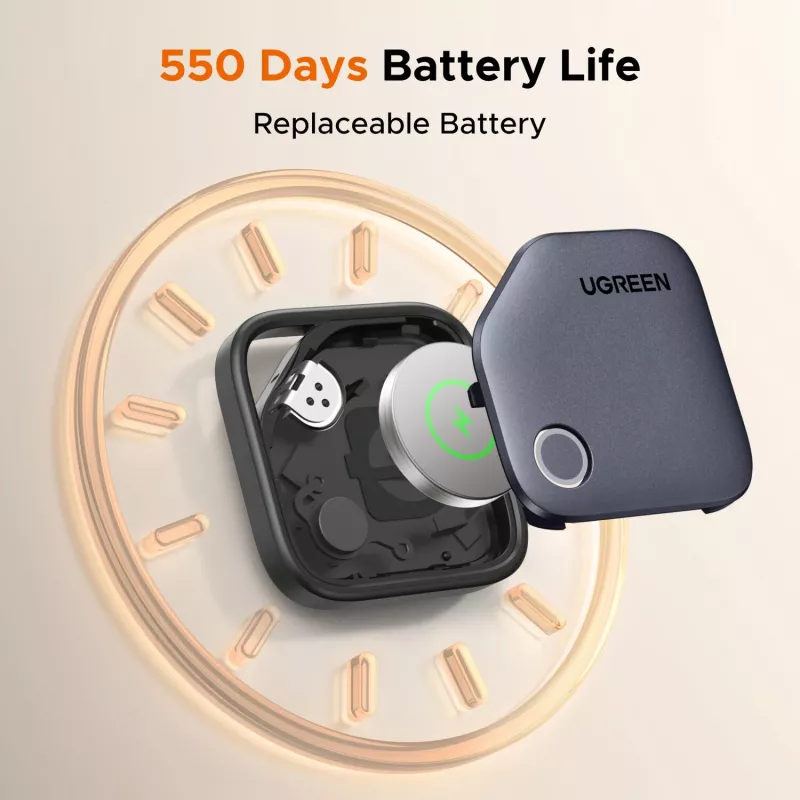UGREEN FineTrack Bluetooth Tracker CM829 for Samsung SmartThings, Black