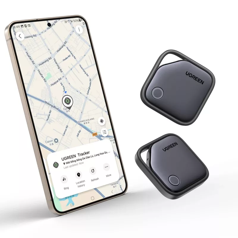 UGREEN FineTrack Bluetooth Tracker CM829 for Samsung SmartThings, Black
