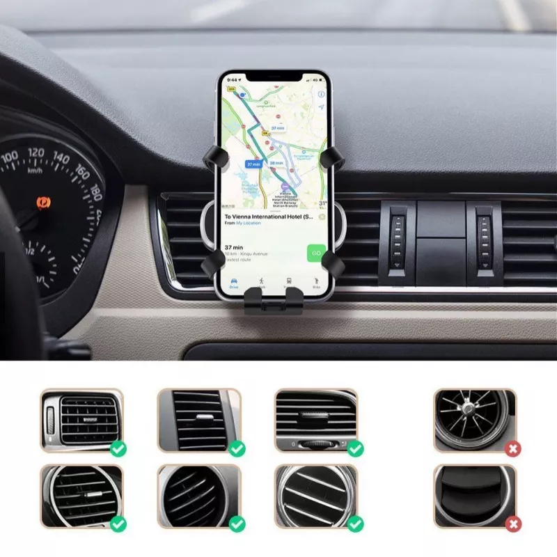UGREEN Gravity Car Phone Holder Black (80539)