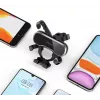 UGREEN Gravity Car Phone Holder Mount for Dashboard Windshield, Universal Smartphone Cradle with Strong Suction Cup, 360° Rotation, Telescopic Arm, One-Button Release, Black