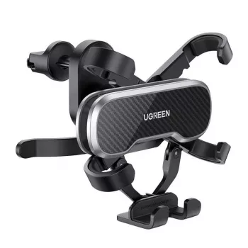 UGREEN Gravity Car Phone Holder Mount for Dashboard Windshield, Universal Smartphone Cradle with Strong Suction Cup, 360° Rotation, Telescopic Arm, One-Button Release, Black