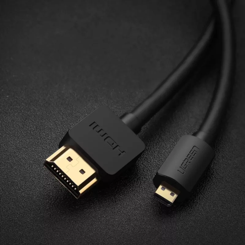 UGREEN HD127 Micro HDMI to HDMI Cable 4K 3D 1.5m Black