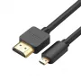 UGREEN HD127 Micro HDMI to HDMI Cable 4K 3D 1.5m Black