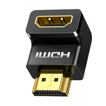 UGREEN HDMI 90 Degree Angle Adapter 4K 60Hz Downward Male to Female HD112 Black