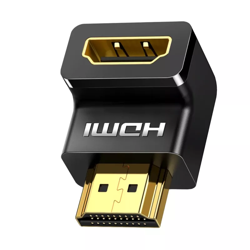 UGREEN HDMI 90 Degree Angle Adapter 4K 60Hz Downward Male to Female HD112 Black
