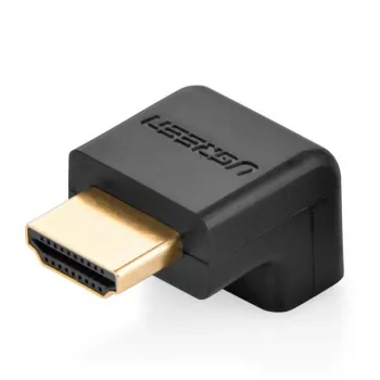 UGREEN HDMI 90 Degree Angle Adapter 4K 60Hz Downward Male to Female HD112 Black