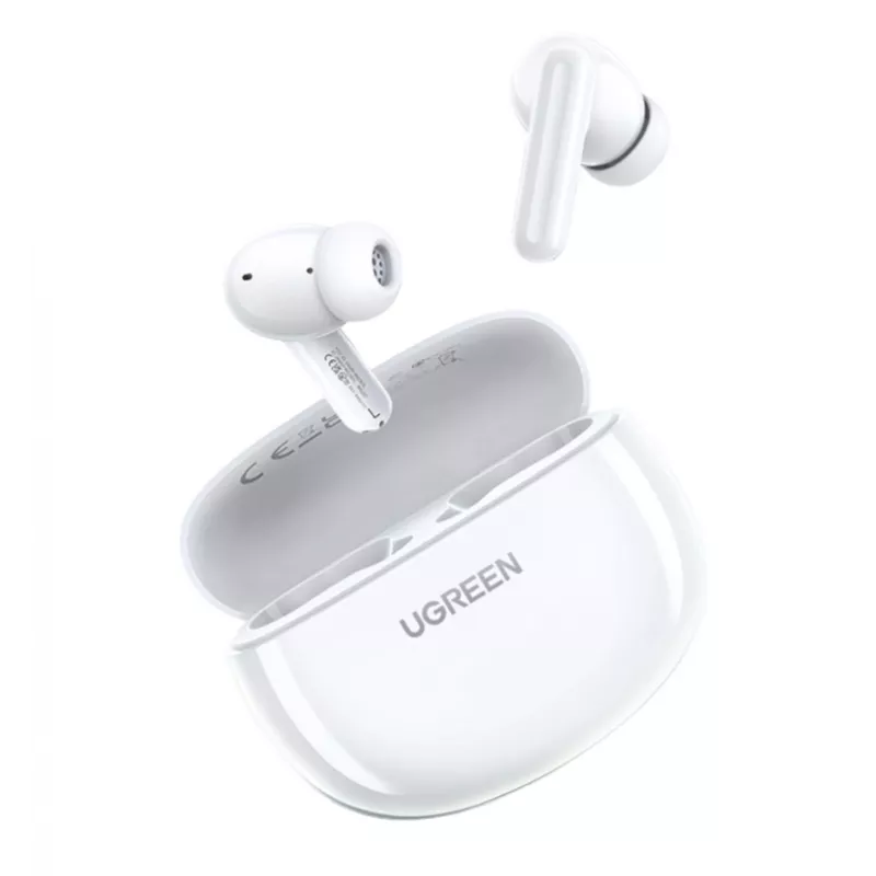 UGREEN HiTune P3 In-Ear Wireless Earbuds with Hybrid ANC, 35dB Noise Cancellation, 4-Mic ENC, 30H Battery, IPX5, Bluetooth 5.2, Low Latency, White