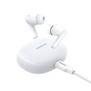 UGREEN HiTune P3 In-Ear Wireless Earbuds with Hybrid ANC, 35dB Noise Cancellation, 4-Mic ENC, 30H Battery, IPX5, Bluetooth 5.2, Low Latency, White
