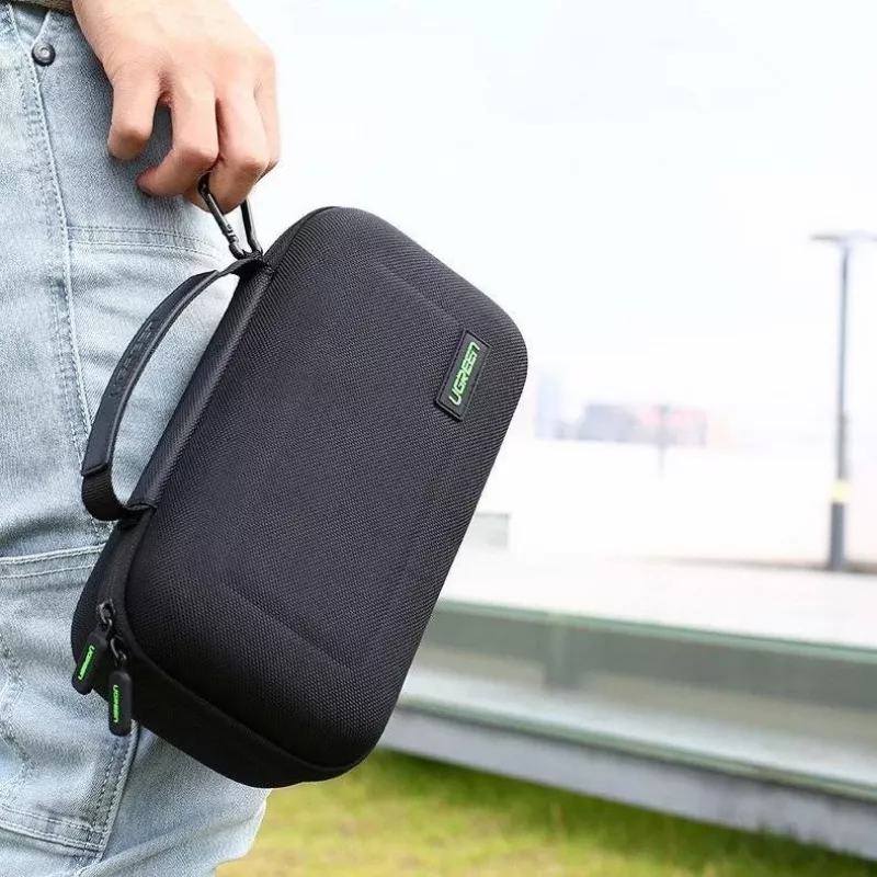 UGREEN LP145 Protective Carrying Case for Nintendo Switch, EVA Hard Shell, Oxford Black