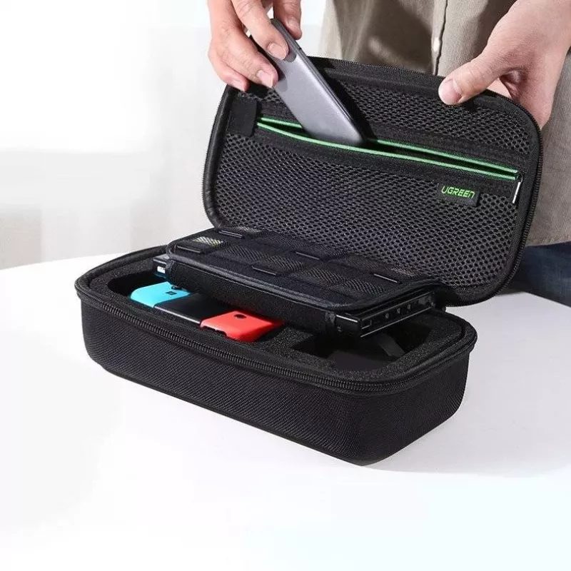 UGREEN LP145 Protective Carrying Case for Nintendo Switch, EVA Hard Shell, Oxford Black
