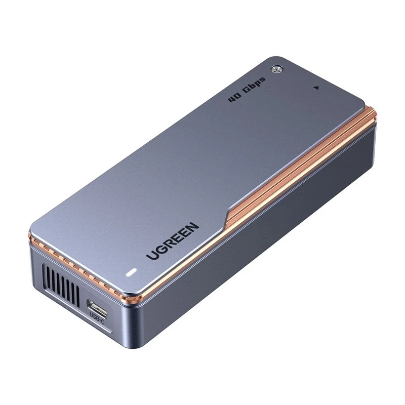UGREEN M.2 NVMe SSD Enclosure D703 USB4 40Gbps Tool-Free Aluminium Space Grey