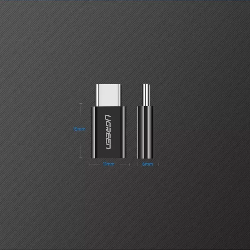 UGREEN Micro USB to USB-C Adapter Black (30391)