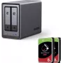UGREEN NASync DXP2800 2-Bay NAS with 16 TB (2x 8 TB Seagate IronWolf) Intel N100 8 GB DDR5
